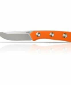 ANV P200-ORANGE GRIP, LEATHER SHEATH BLACK N690