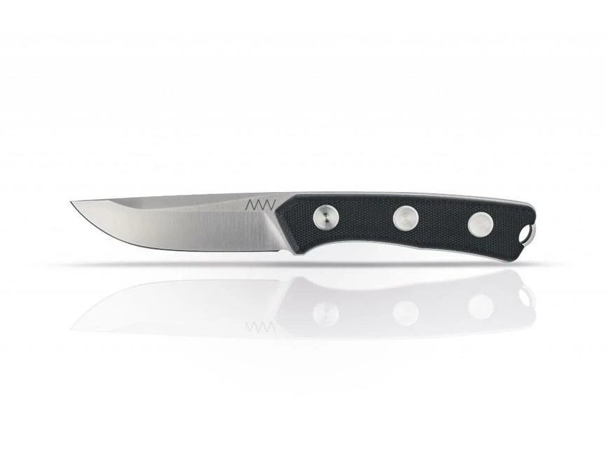 ANV P200-PLAIN EDGE, LEATHER SHEATH BLACK N690 1 ANV P200-PLAIN EDGE, LEATHER SHEATH BLACK N690