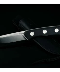 ANV P200-PLAIN EDGE, LEATHER SHEATH BLACK N690 10 ANV P200-PLAIN EDGE, LEATHER SHEATH BLACK N690 -Crkt Sales Store anv p200 plain edge leather sheath black 5