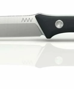 ANV P300-PLAIN EDGE, LEATHER SHEATH BLACK N690