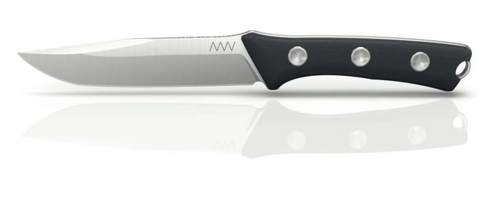 ANV P300-PLAIN EDGE, LEATHER SHEATH BLACK N690 1 ANV P300-PLAIN EDGE, LEATHER SHEATH BLACK N690