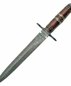 Damascus Dagger Rosewood
