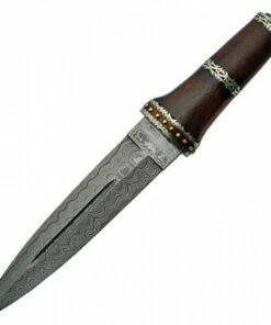Damascus Dirk Wood