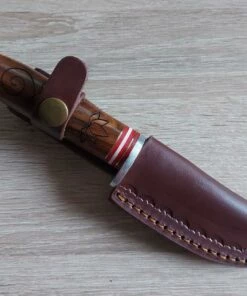 Damascus Hunter Wood Handle 805 -Crkt Sales Store damascus hunter wood handle 805