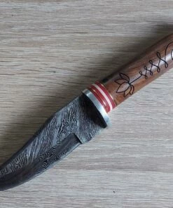 Damascus Hunter Wood Handle 805 -Crkt Sales Store damascus hunter wood handle 805.