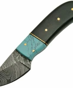 Damascus Skinner Horn Turquoise