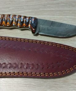 Damascus Twisted Wood Hunter -Crkt Sales Store damascus twisted wood hunter