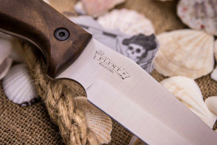 Kizlyar Supreme Flint AUS8 StoneWash Whalnut 5 Kizlyar Supreme Flint AUS8 StoneWash Whalnut - Image 5