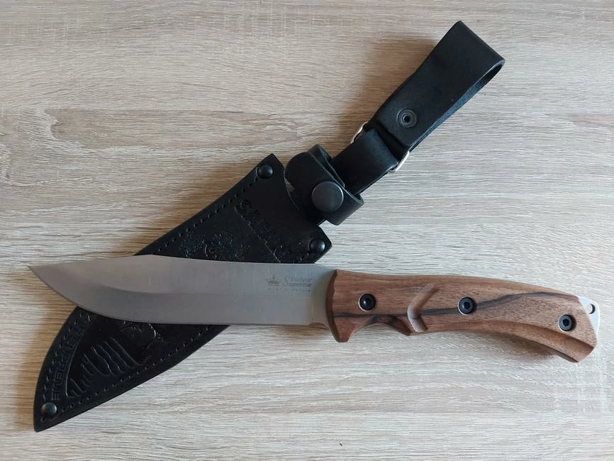 Kizlyar Supreme Safari AUS8 Satin Stonewash Walnut 2 Kizlyar Supreme Safari AUS8 Satin Stonewash Walnut - Image 2