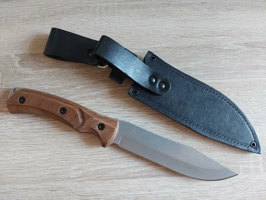 Kizlyar Supreme Safari AUS8 Satin Stonewash Walnut 3 Kizlyar Supreme Safari AUS8 Satin Stonewash Walnut - Image 3