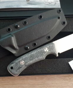 TRC Knives South Pole Black Canvas Micarta/ Kydex -Crkt Sales Store trc knives south pole black canvas micarta kydex 3